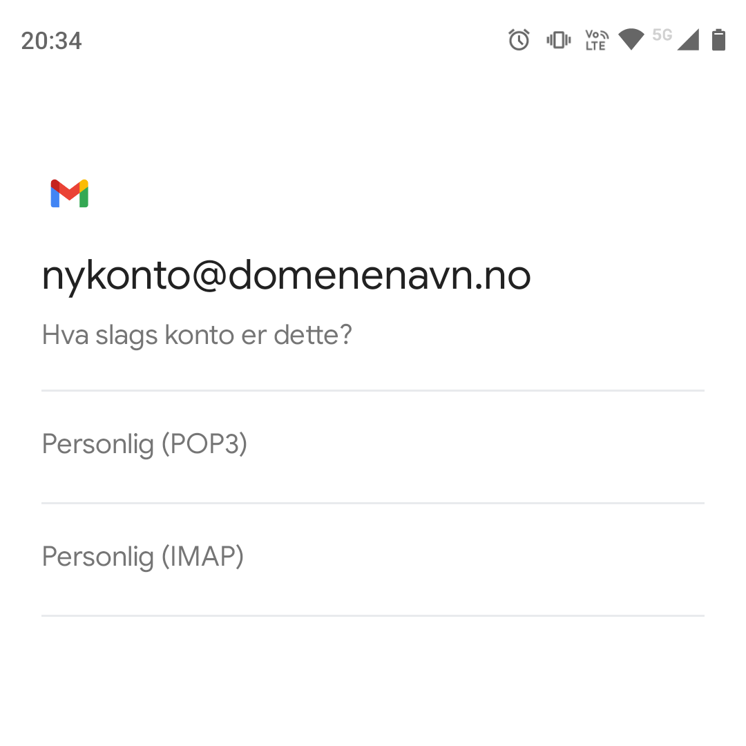 Legge Til E-postkonto På Android – PRO ISP Kundeservice